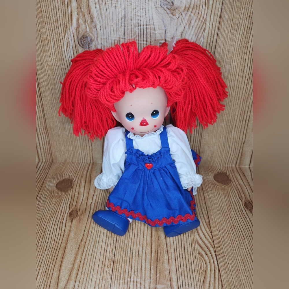 Precious Moments Y2K Vintage Collectible Moptop Mary Yarn Hair Doll - Picture 2 of 12
